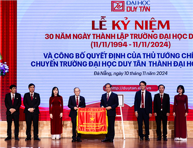 Đại học Duy Tân tổ chức Lễ Kỷ niệm 30 năm Ngày thành lập (11/11/1994-11/11/2024)