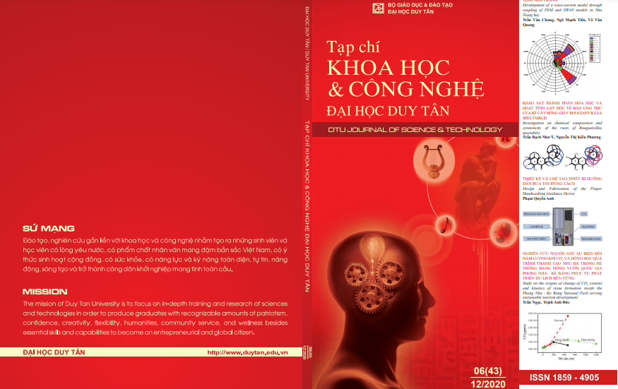 XUẤT BẢN NĂM 2020: SỐ TẠP CHÍ 6(43)