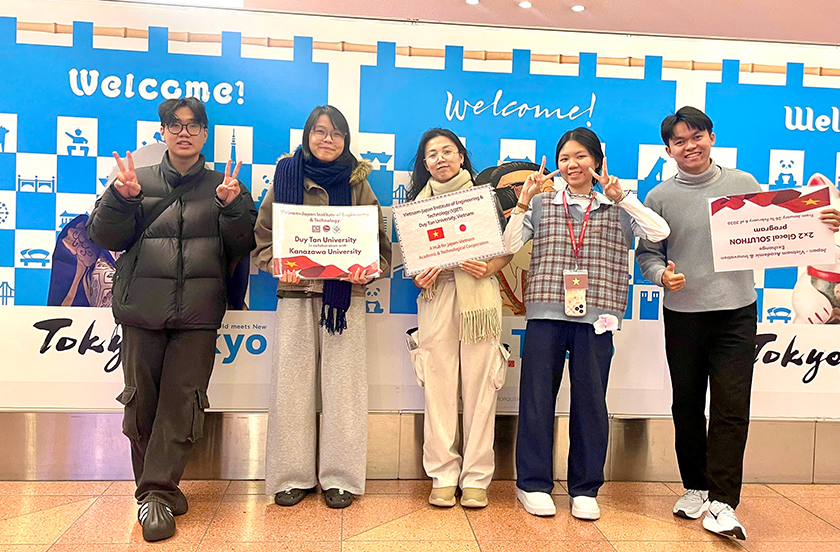 Sinh viên Đại học Duy Tân tham gia chương trình “2x2 Internship Program” tại Đại học Kanazawa (Nhật Bản)