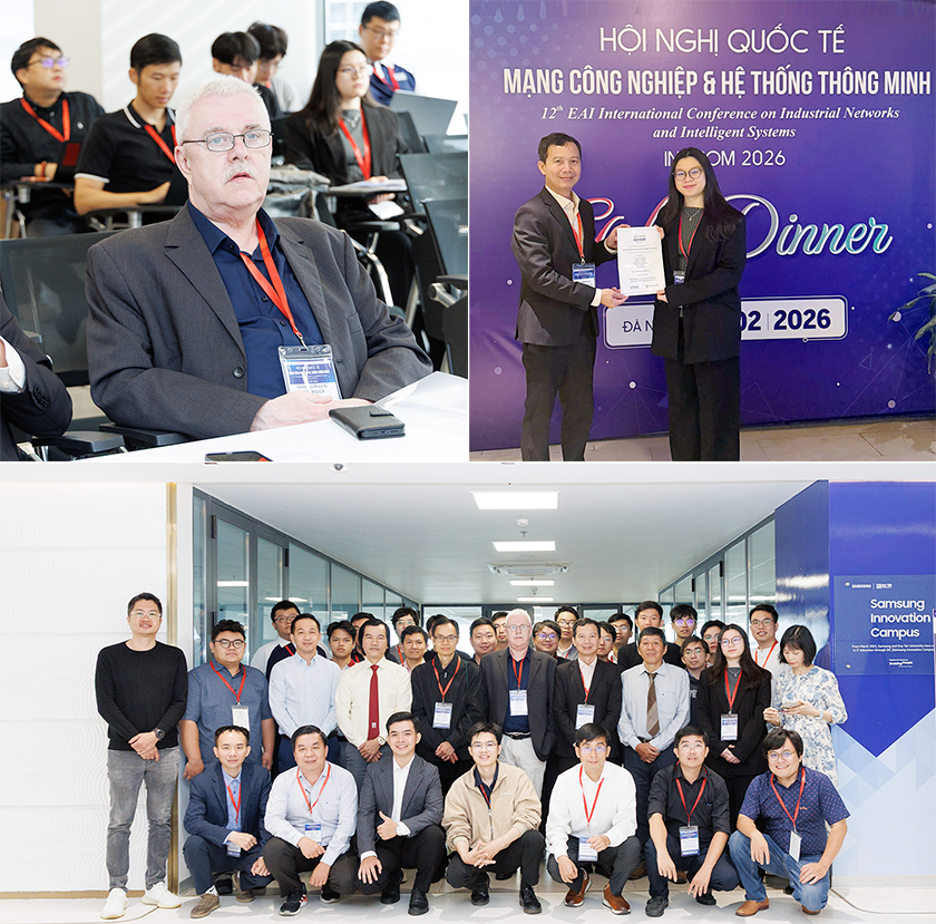 Chuyên gia quốc tế chia sẻ tại INISCOM 2026 ở Đại học Duy Tân