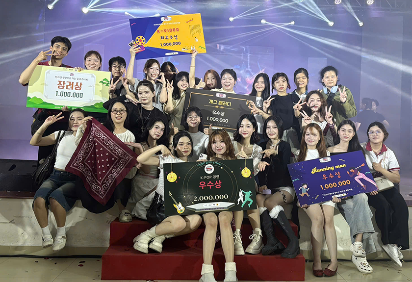 SV Duy Tân với các giải ấn tượng tại Ngày hội Ngôn ngữ và Văn hóa Hàn Quốc 2026