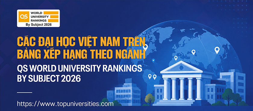 Các Đại học Việt Nam trên Bảng Xếp hạng theo Ngành QS World University Rankings by Subject 2026
