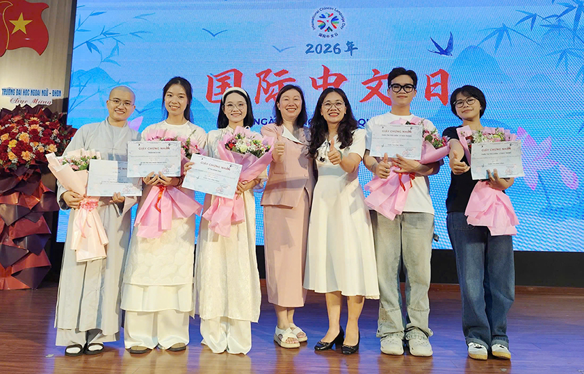 Sinh viên ĐH Duy Tân giành giải cao ở các sân chơi Ngôn ngữ Trung Quốc, Hàn Quốc 2026