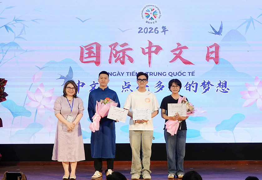 Sinh viên ĐH Duy Tân giành giải cao ở các sân chơi Ngôn ngữ Trung Quốc, Hàn Quốc 2026