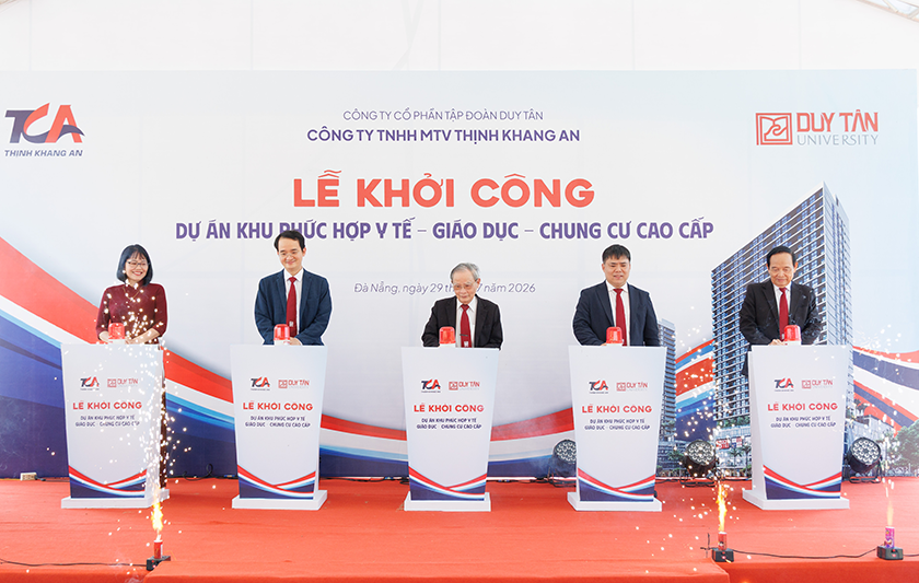 Khởi công Dự án khu Phức hợp Y tế - Giáo dục Chung cư Cao cấp thuộc Hệ Sinh thái Du lịch Y tế của Đại học Duy Tân
