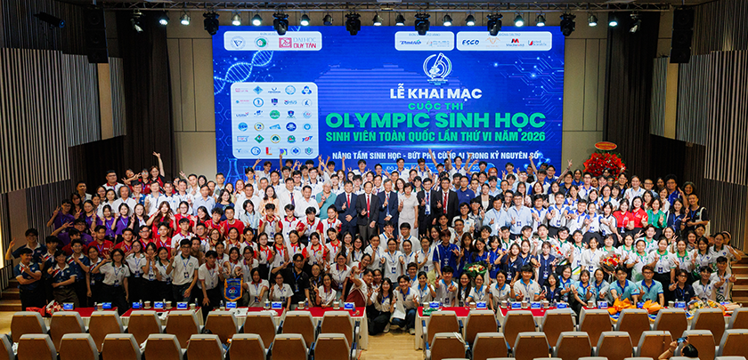 Khai mạc Olympic Sinh học Sinh viên Toàn quốc lần thứ VI năm 2026 tại Đại học Duy Tân