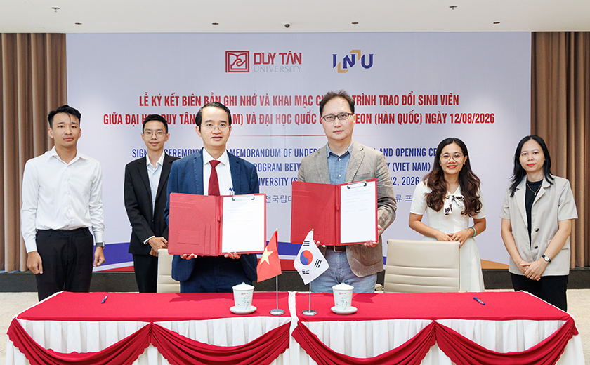 Đại học Duy Tân Ký kết Hợp tác với Đại học Quốc gia Incheon (Hàn Quốc)