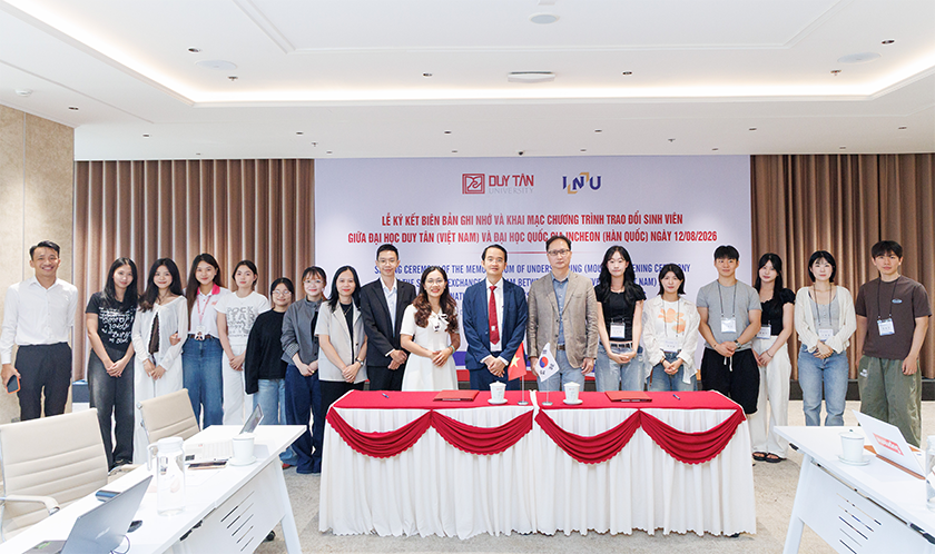 Đại học Duy Tân Ký kết Hợp tác với Đại học Quốc gia Incheon (Hàn Quốc)