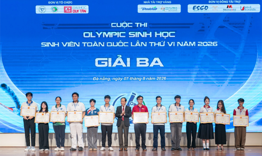 Giọng hát Việt nhí học bác sĩ Răng - Hàm - Mặt DTU giành giải ba Olympic sinh học 2026
