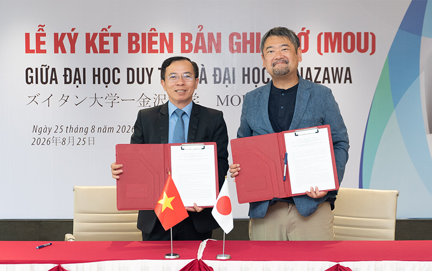  Đại học Duy Tân ký kết MOU với Đại học Kanazawa, Nhật Bản