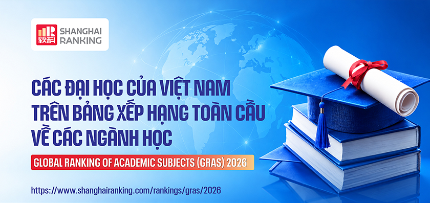 Các Đại học của Việt Nam trên Bảng Xếp hạng Toàn cầu về các Ngành học - GRAS 2026