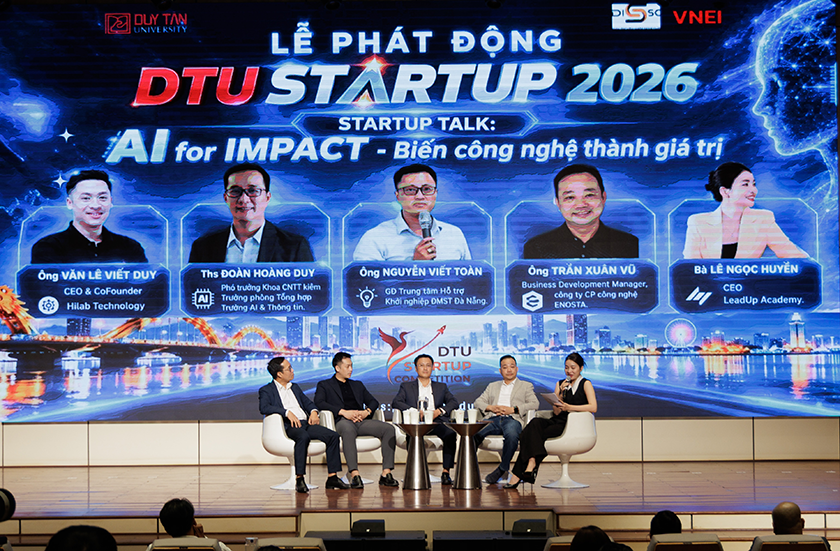 Phát động Cuộc thi “DTU STARTUP 2026 - INNOVATION 4 IMPACT” & Tọa đàm Khởi nghiệp: “AI FOR IMPACT - Biến Công nghệ thành Giá trị”