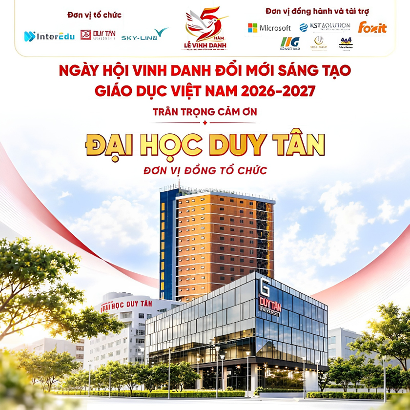 ĐH Duy Tân đón chào Ngày hội Vinh danh Đổi mới Sáng tạo Giáo dục Việt Nam 2026-2027
