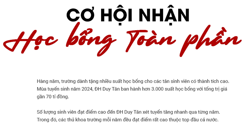 Vì sao nên chọn ĐH Duy Tân là nguyện vọng 1 (NV1)