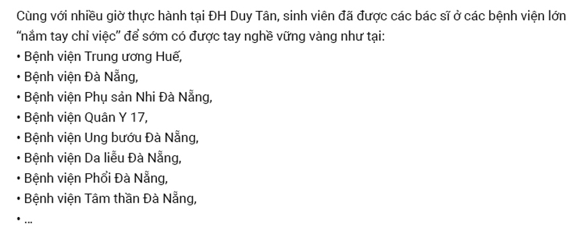 Ngành Bác sĩ Đa khoa và Bác sĩ Răng - Hàm - Mặt ở DTU với cơ hội thực tập lâm sàn với người bệnh