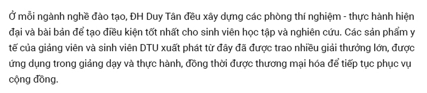 Ngành Bác sĩ Đa khoa và Bác sĩ Răng - Hàm - Mặt ở DTU với cơ hội thực tập lâm sàn với người bệnh