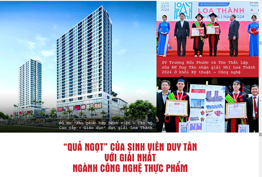 2024: Năm học của các giải nhất với sinh viên ĐH Duy Tân