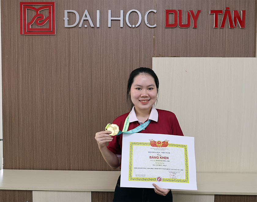 Sinh viên ÐH Duy Tân giành các gi?i thu?ng cao nh?t t?i Olympic Hóa h?c Toàn qu?c 2025