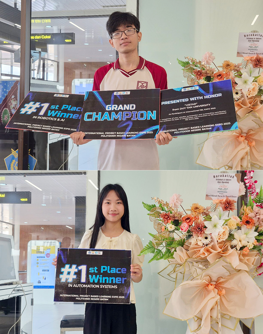 SV ĐH Duy Tân là nhà vô địch, nhiều giải nhất, nhì tại International PBL Expo 2025