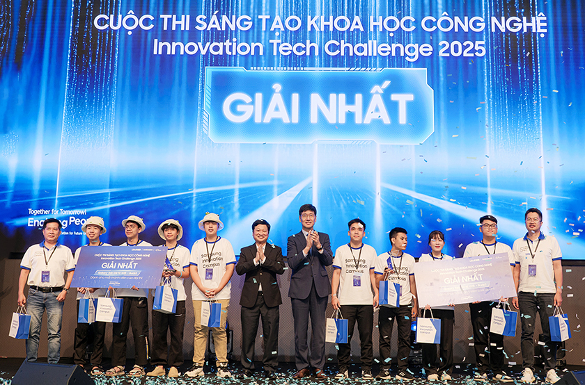 Sinh viên ÐH Duy Tân giành gi?i Nh?t l?n th? 3 liên ti?p t?i Samsung Innovation Campus (SIC) nam 2025