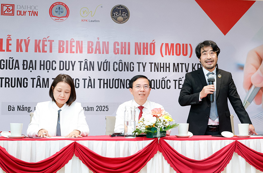 Đại học Duy Tân ký kết hợp tác với Công ty Luật KPK và Trung tâm trọng tài Quốc tế Tiền Giang