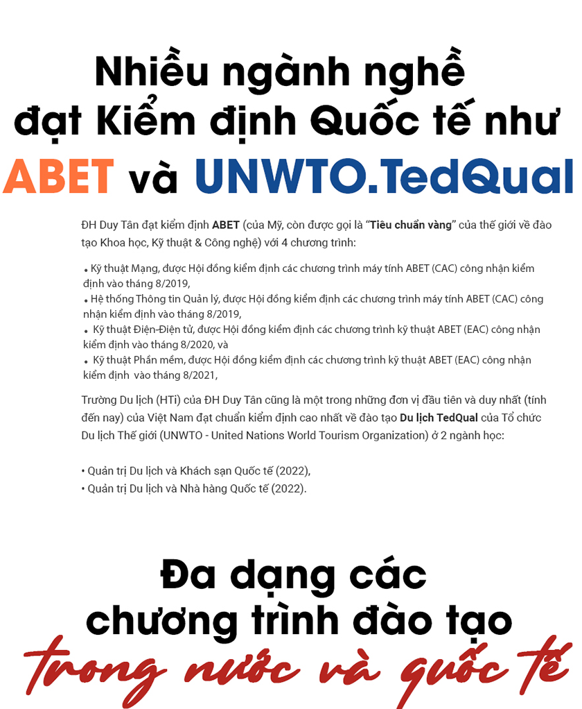 Vì sao nên chọn ĐH Duy Tân là nguyện vọng 1 (NV1)