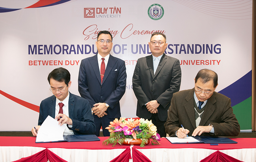 Ð?i h?c Duy Tân Ký k?t Biên b?n Ghi nh? H?p tác v?i Ð?i h?c Á Châu (Ðài Loan)