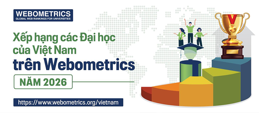 X?p h?ng các Ð?i h?c c?a Vi?t Nam trên Webometrics nam 2026