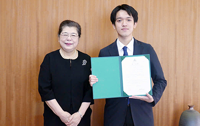 DTU Student Wins Second Prize at Japanese Speech Contest