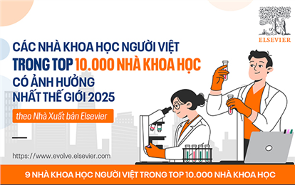 Các nhà khoa học người Việt trong Top 10.000 Nhà Khoa học có ảnh hưởng nhất thế giới 2025