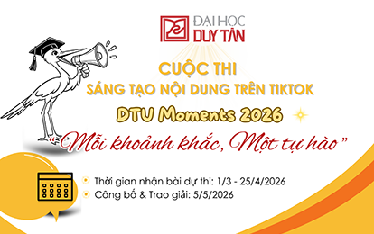 Phát động Cuộc thi Sáng tạo trên TikTok: “DTU MOMENTS 2026 - MỖI KHOẢNH KHẮC, MỘT TỰ HÀO”