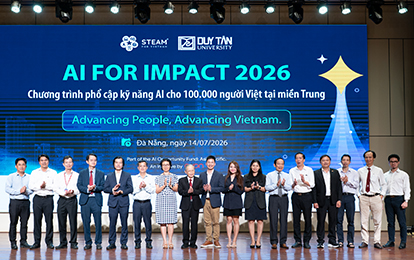 Khởi động Hành trình Phổ cập AI cho 100.000 người Việt ở miền Trung tại Đại học Duy Tân
