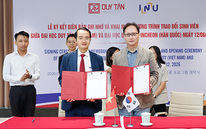Đại học Duy Tân Ký kết Hợp tác với Đại học Quốc gia Incheon (Hàn Quốc)
