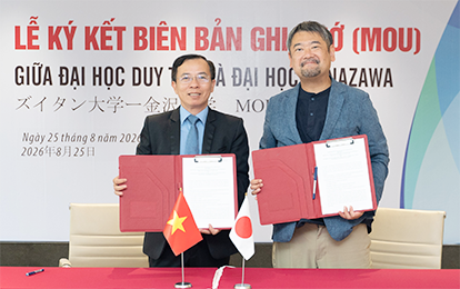 Đại học Duy Tân ký kết MOU với Đại học Kanazawa, Nhật Bản