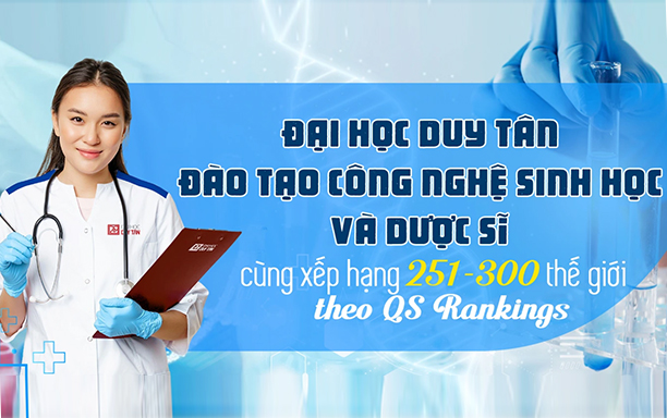 Đại học Duy Tân đào tạo Công nghệ Sinh học và Dược sĩ cùng xếp hạng 251-300 thế giới