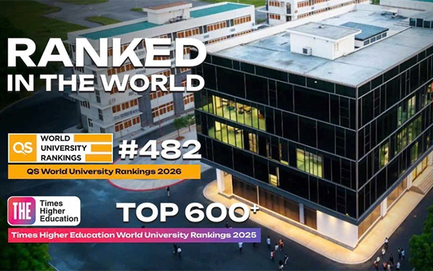 ĐH Duy Tân tiếp tục trong Top 500 thế giới trên Bảng QS World University Rankings 2026