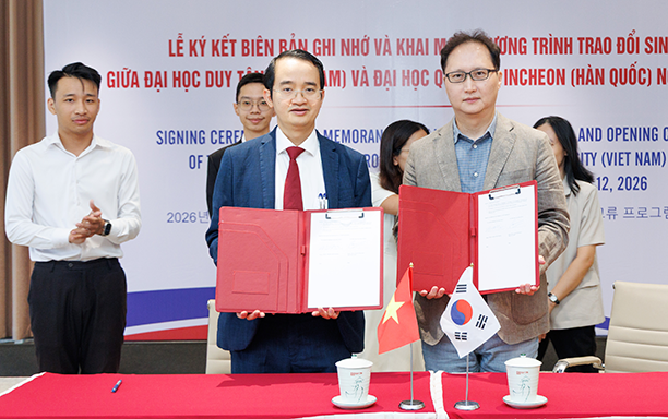 Đại học Duy Tân Ký kết Hợp tác với Đại học Quốc gia Incheon (Hàn Quốc)