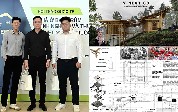 Sinh viên Đại học Duy Tân đạt giải quốc tế với Thiết kế ‘Tổ ấm’ cho Làng Nủ