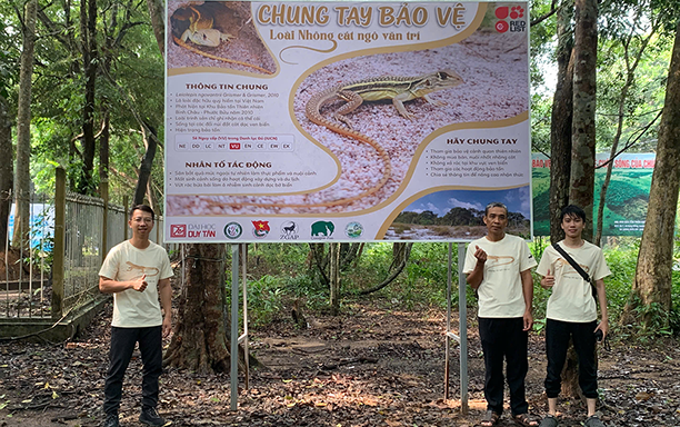 Nhà Khoa học DTU nghiên cứu bảo tồn Nhông cát Ngô Văn Trí, nâng cao nhận thức cộng đồng