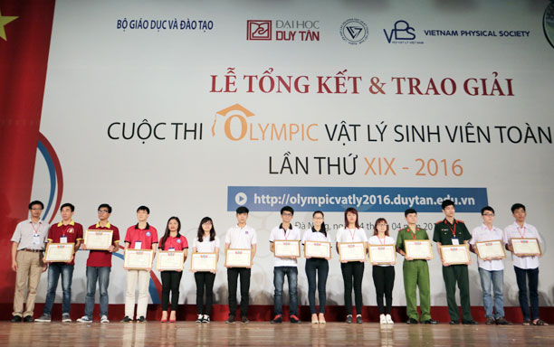 Sinh viên ĐH Duy Tân đoạt giải Nhất Olympic Vật lý sinh viên toàn quốc